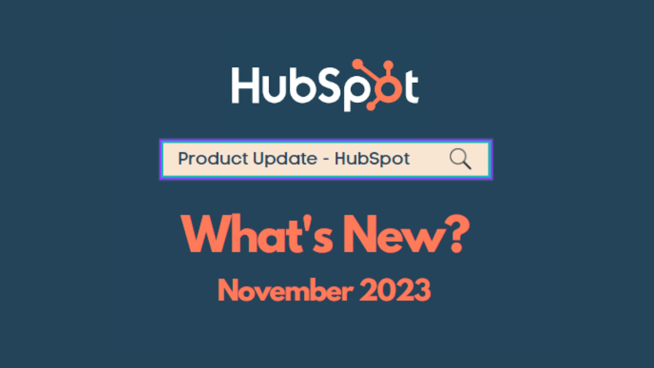 Product updates for November